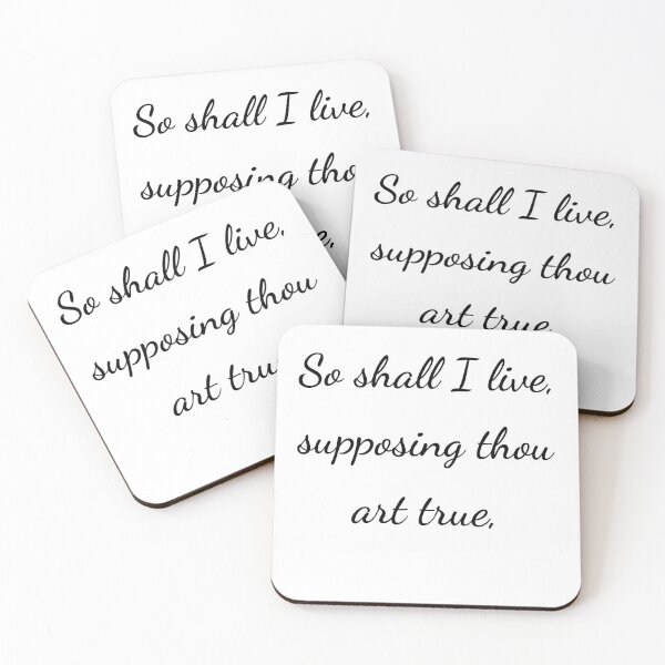 Item preview, “So shall I live, supposing thou art true,” - handwriting black designed and sold by ariksworld.