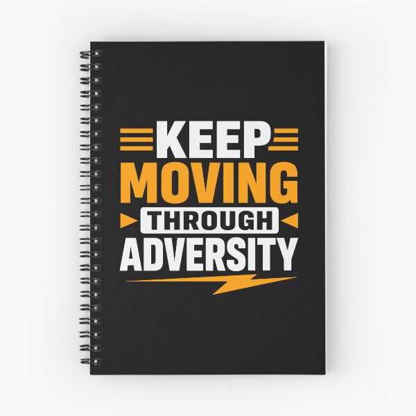 Item preview, Keep Moving Through Adversity Motivational Resilience Typography T-Shirt designed and sold by rejowan-arts.