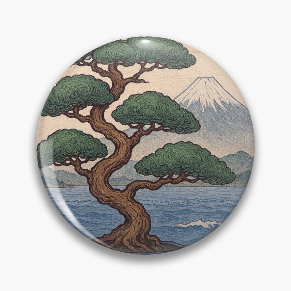 Item preview, Bonsai Painting – Japanese Zen Tree designed and sold by GalleryKauffeld.