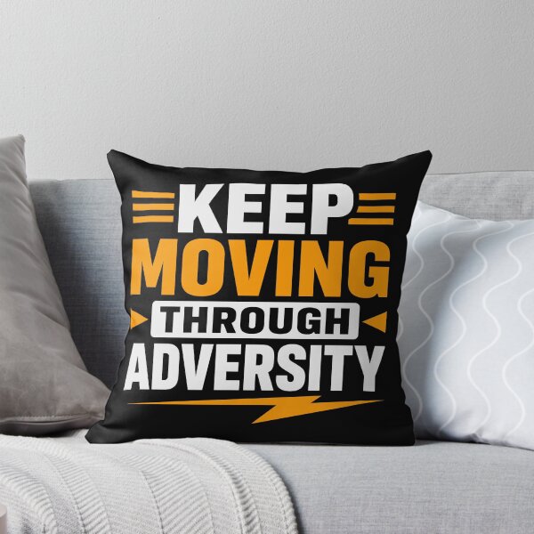 Item preview, Keep Moving Through Adversity Motivational Resilience Typography T-Shirt designed and sold by rejowan-arts.