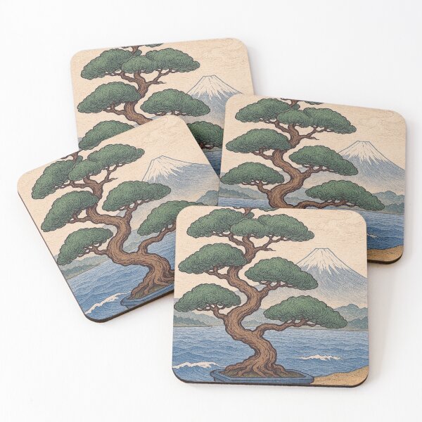 Item preview, Bonsai Painting – Japanese Zen Tree designed and sold by GalleryKauffeld.
