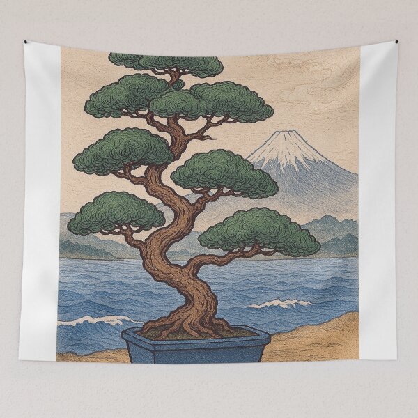 Item preview, Bonsai Painting – Japanese Zen Tree designed and sold by GalleryKauffeld.