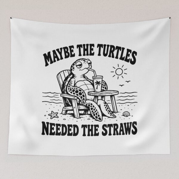 Item preview, Maybe The Turtles Needed The Straws designed and sold by CATTYHOLA.