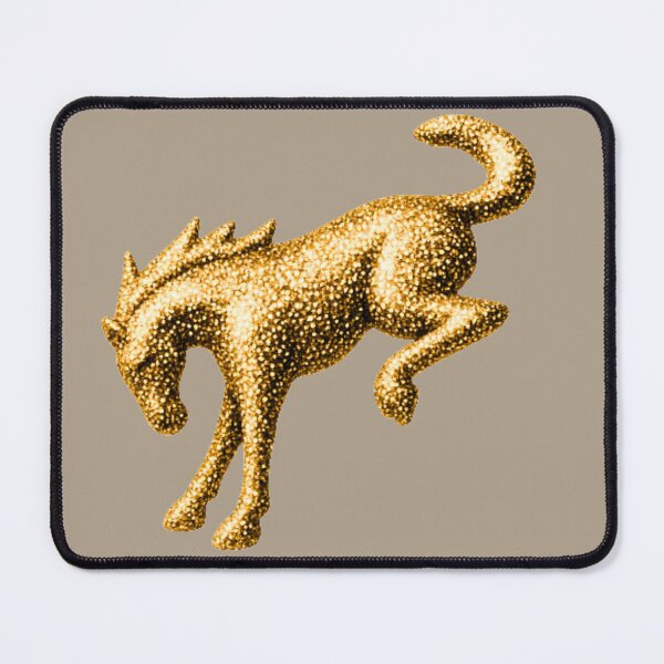 Item preview, Bronco Logo Badge Gold Metallic designed and sold by Dimensionality.
