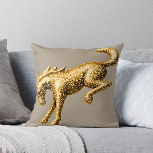 Item preview, Bronco Logo Badge Gold Metallic designed and sold by Dimensionality.
