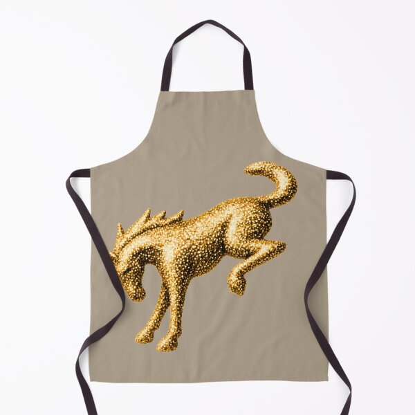 Item preview, Bronco Logo Badge Gold Metallic designed and sold by Dimensionality.