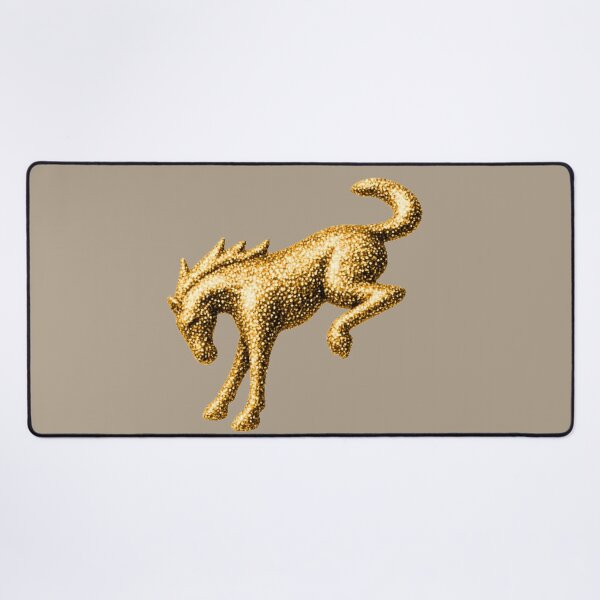 Item preview, Bronco Logo Badge Gold Metallic designed and sold by Dimensionality.
