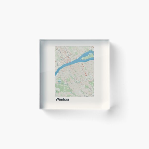 Item preview, Windsor Minimalistic Map Art designed and sold by MapsNerd.