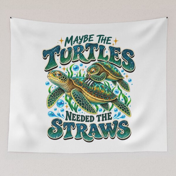 Item preview, Maybe The Turtles Needed The Straws designed and sold by CATTYHOLA.