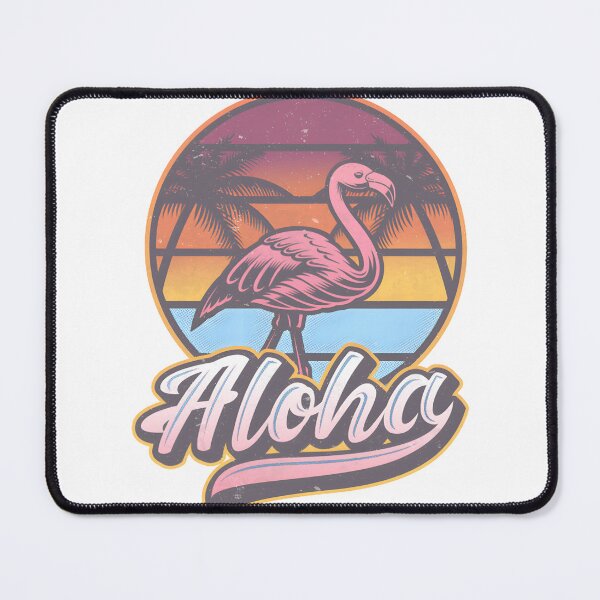 Item preview, Aloha Hawaii Retro Flamingo Beach Sunset Vintage Vacation Art Design designed and sold by Jerryharts T-shirt Store.