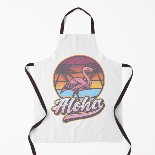 Item preview, Aloha Hawaii Retro Flamingo Beach Sunset Vintage Vacation Art Design designed and sold by Jerryharts T-shirt Store.