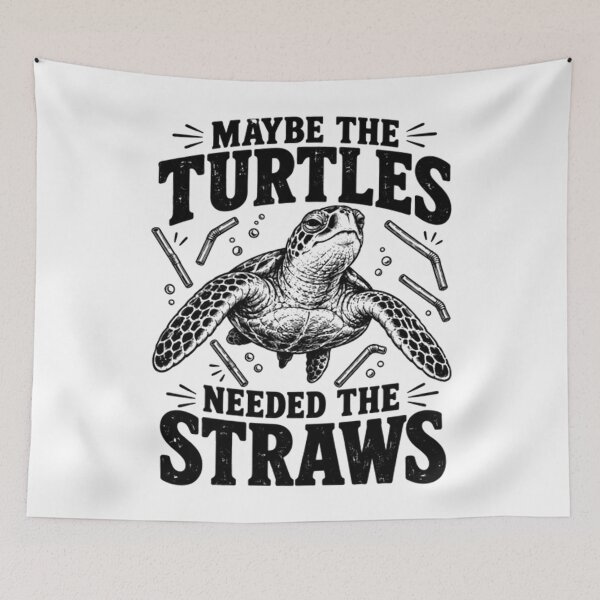 Item preview, Maybe The Turtles Needed The Straws designed and sold by CATTYHOLA.