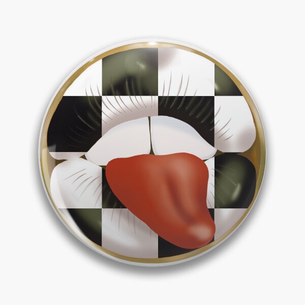 Item preview, Rebel Lips Pop Art – blocks black white red tongue designed and sold by GoldenRebels.