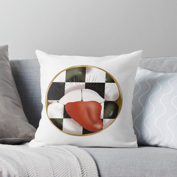 Item preview, Rebel Lips Pop Art – blocks black white red tongue designed and sold by GoldenRebels.