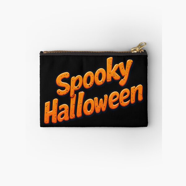Item preview, Spooky Halloween Orange Bubble Text Graphic designed and sold by InkShiftLabs.