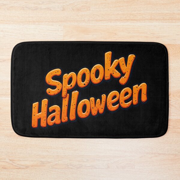 Item preview, Spooky Halloween Orange Bubble Text Graphic designed and sold by InkShiftLabs.