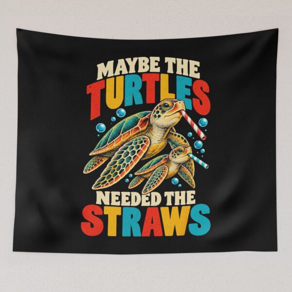 Item preview, Maybe The Turtles Needed The Straws designed and sold by CATTYHOLA.