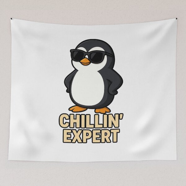 Item preview, Chillin Expert Cool Penguin Sunglasses Funny Chill Art designed and sold by MascotFoundry.
