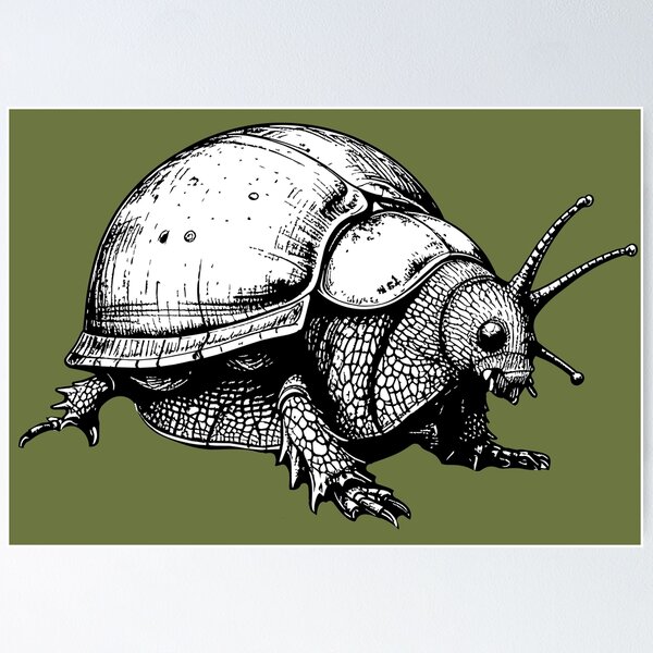 Item preview, Entomology Humor Hybrid Beetle Art designed and sold by Litely.