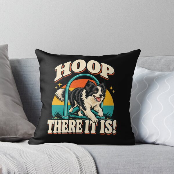 Item preview, Funny Canine Hoopers Border Collie Dog Handler Retro Agility designed and sold by JackCurtis1991.