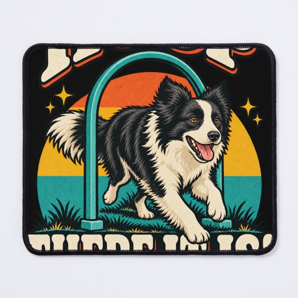 Item preview, Funny Canine Hoopers Border Collie Dog Handler Retro Agility designed and sold by JackCurtis1991.