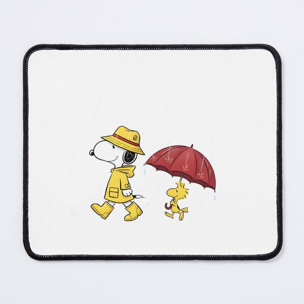Item preview, Snoopy and Woodstock Walking in the Rain Cute Illustration Design designed and sold by Dragonbowmen.
