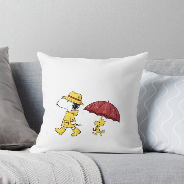 Item preview, Snoopy and Woodstock Walking in the Rain Cute Illustration Design designed and sold by Dragonbowmen.