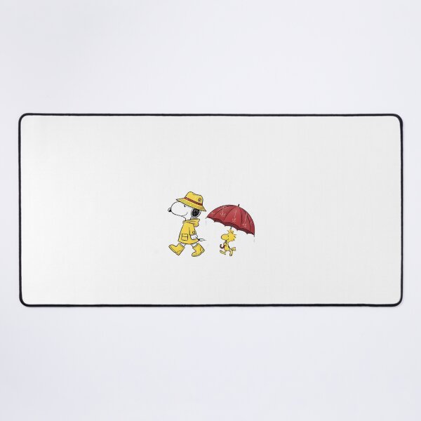 Item preview, Snoopy and Woodstock Walking in the Rain Cute Illustration Design designed and sold by Dragonbowmen.