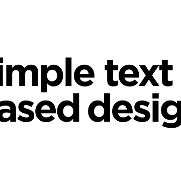 Artwork thumbnail, Simple Text Based Design by krishnesh