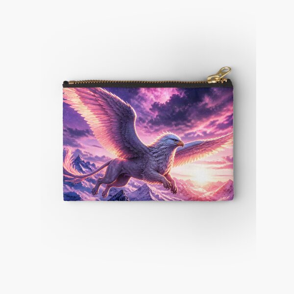 Item preview, Majestic White Griffin Soaring Over Mountains designed and sold by Fanta-sticky.