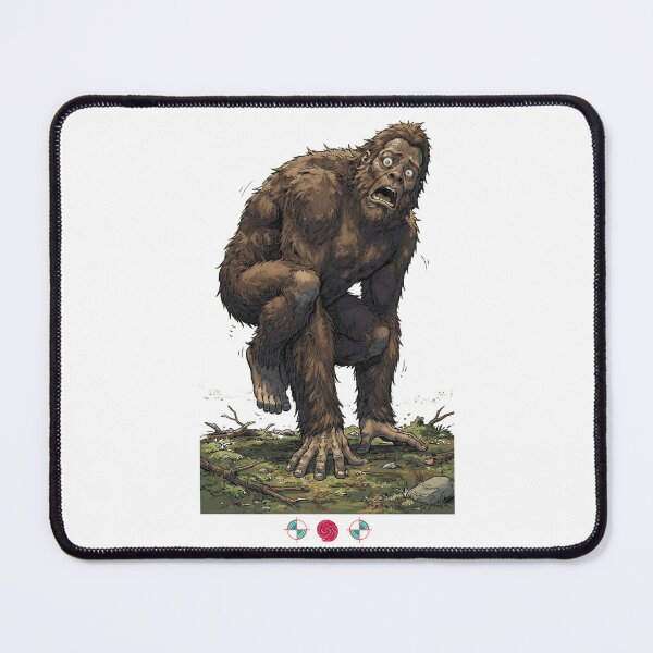 Item preview, Startled Sasquatch - Funny Bigfoot Caught on Camera Panic Pose designed and sold by Whimsy Trail Co.