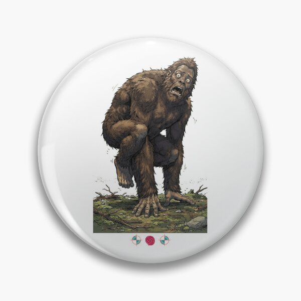 Item preview, Startled Sasquatch - Funny Bigfoot Caught on Camera Panic Pose designed and sold by Whimsy Trail Co.