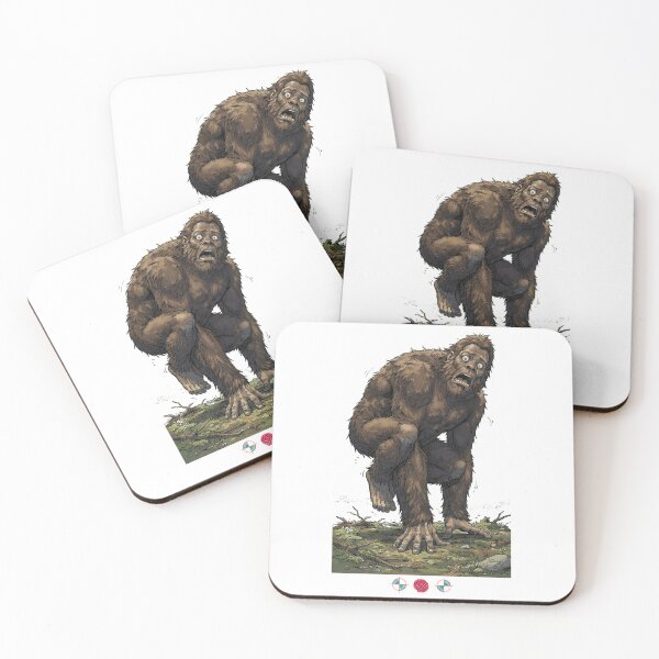 Item preview, Startled Sasquatch - Funny Bigfoot Caught on Camera Panic Pose designed and sold by Whimsy Trail Co.