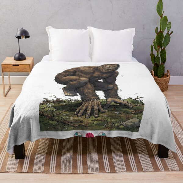 Item preview, Startled Sasquatch - Funny Bigfoot Caught on Camera Panic Pose designed and sold by Whimsy Trail Co.