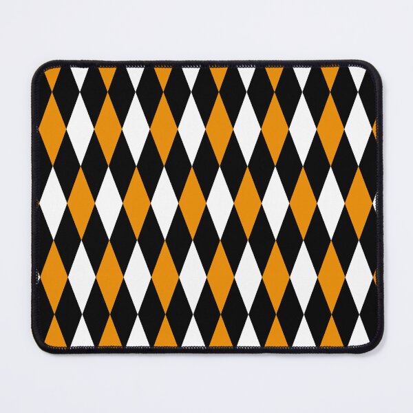 Item preview, Yellow Black White Harlequin Diamonds Pattern - Dark designed and sold by PatternTitan.
