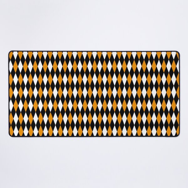 Item preview, Yellow Black White Harlequin Diamonds Pattern - Dark designed and sold by PatternTitan.