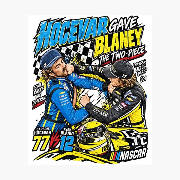 Item preview, Ryan Blaney vs Carson Hocevar designed and sold by CATTYHOLA.