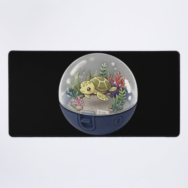 Item preview, Cute Sea Turtle in an Underwater Coral in a Capsule Kawaii Japanese Capsule Art-#serie2 designed and sold by JeanChiale.