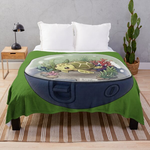 Item preview, Cute Sea Turtle in an Underwater Coral in a Capsule Kawaii Japanese Capsule Art-#serie2 designed and sold by JeanChiale.