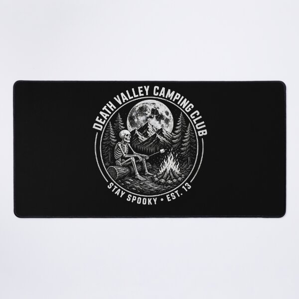 Item preview, Death Valley Camping Club Spooky Skeleton designed and sold by wesdesignshop.