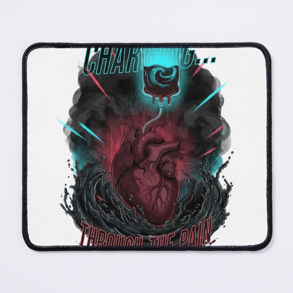 Item preview, Charging Through The Pain Motivational Heart Design designed and sold by Lespribos .