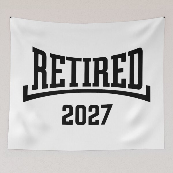 Item preview, Retired 2027 (Retiree / Pensioner / Concave / Black) designed and sold by MrFaulbaum.
