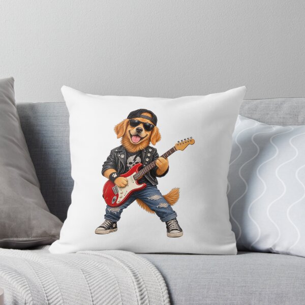 Item preview, Rock Star Dog Playing Electric Guitar designed and sold by FootprintofLove.