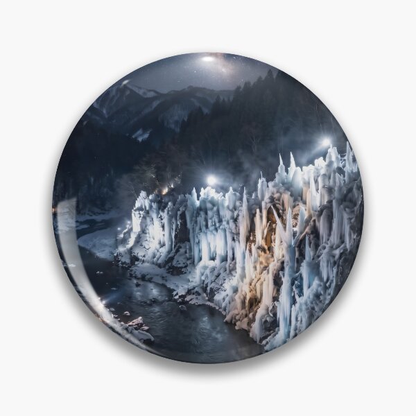 Item preview, Misotsuchi Icicles Starry Night Photography designed and sold by conohitoAI-ArtGallery.
