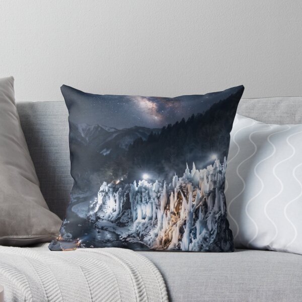 Item preview, Misotsuchi Icicles Starry Night Photography designed and sold by conohitoAI-ArtGallery.