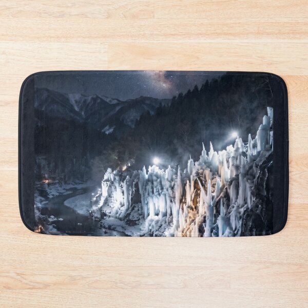 Item preview, Misotsuchi Icicles Starry Night Photography designed and sold by conohitoAI-ArtGallery.