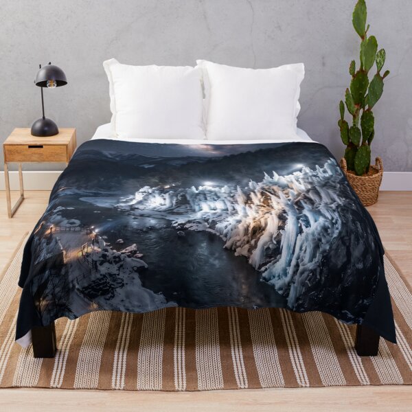 Item preview, Misotsuchi Icicles Starry Night Photography designed and sold by conohitoAI-ArtGallery.