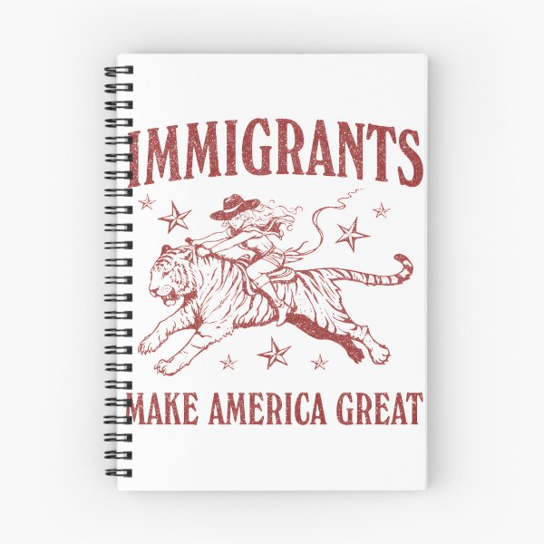 Item preview, Immigrants Make America Great Feminist Activist Design with Cat Riding Tiger Meme for Political Protest and Liberal Support designed and sold by shelbykayhunt.