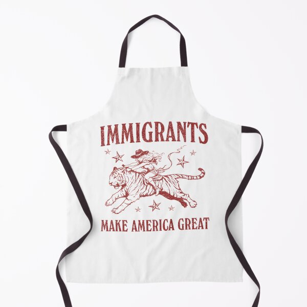 Item preview, Immigrants Make America Great Feminist Activist Design with Cat Riding Tiger Meme for Political Protest and Liberal Support designed and sold by shelbykayhunt.