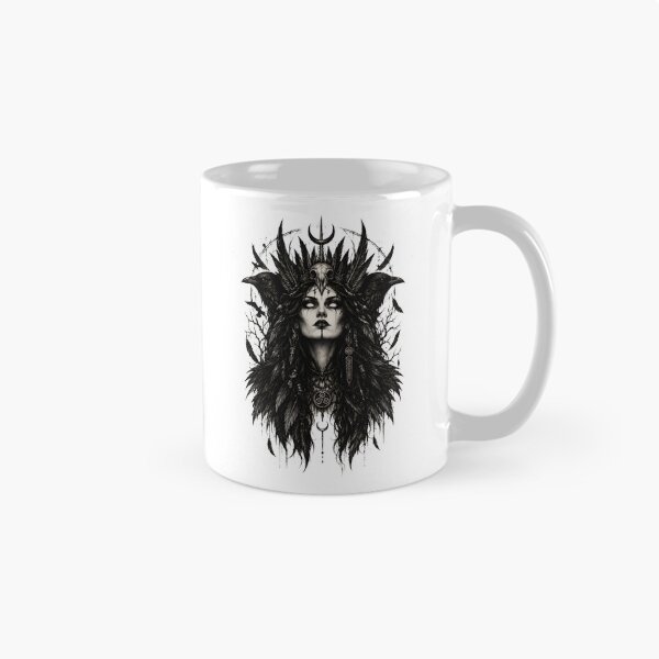 Item preview, Raven Queen Gothic Witch Headdress Art designed and sold by Wyrdly Wicked Co. .